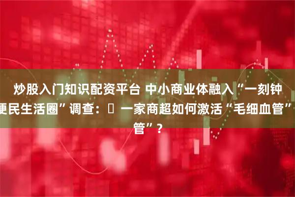 炒股入门知识配资平台 中小商业体融入“一刻钟便民生活圈”调查：​一家商超如何激活“毛细血管”？